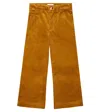 Chloé Cotton Corduroy Pants In Neutrals