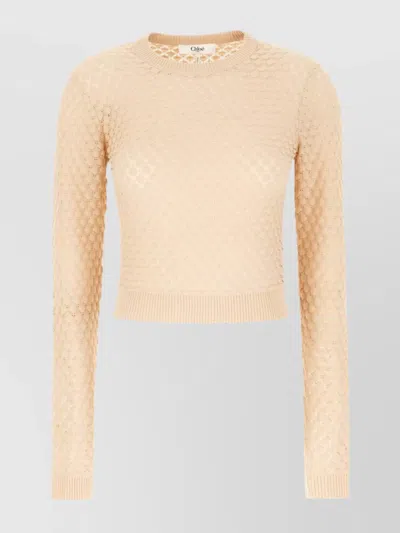 Chloé Cotton Crew Neck Sweater