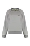 Chloé Cotton Crew-neck Sweatshirt In Gray