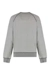 Chloé Logo Embroidered Fleece Sweatshirt In Gray