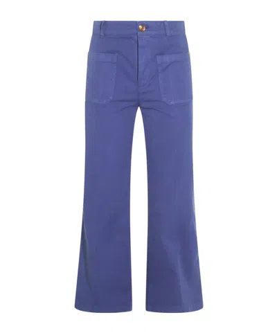 CHLOÉ CHLOÉ FLARED CROPPED TROUSERS