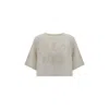 Chloé Biologic Cotton T-shirt With Frontal Logo Patch In White
