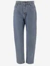 Chloé Light Indigo High-waisted Tapered Jeans In Blue