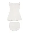 Chloé Cotton Dress And Bloomers Set In White