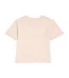 Chloé Kids' Cotton Embroidered Logo T-shirt (4-14 Years) In Pink