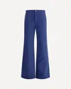 Chloé Flare Cotton Pants Belt Loops In Blue