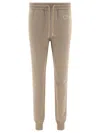 Chloé Logo Print Track Pants In Grey