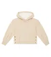 Chloé Cotton Jersey Hoodie In Beige