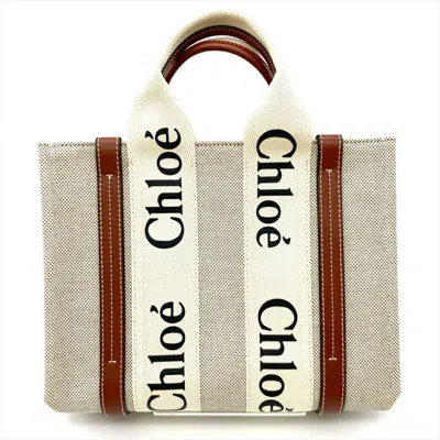 Pre-owned Chloé Cotton Leather Tote Bag () In Brown