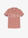 Chloé Pink Cotton Jersey Fitted T-shirt