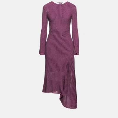 Pre-owned Chloé Cotton Midi Dresses L In Purple
