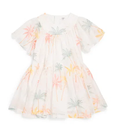 CHLOÉ COTTON PALM PRINT DRESS