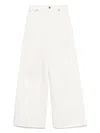 Chloé High-waisted Wide-leg Pants With Five-pocket Styling