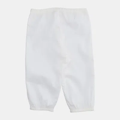 Pre-owned Chloé Cotton Trousers 18 In White