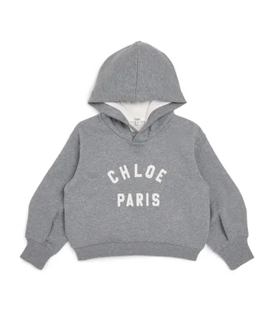 CHLOÉ COTTON PARIS LOGO HOODIE