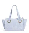 Chloé Plage Printed Cotton-canvas Tote In Blue