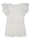 Chloé Cotton Poplin Overall In 白色