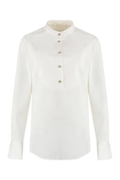 Chloé Cotton Poplin Shirt In White