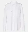 Chloé Organic Cotton Poplin Button-up Shirt In White