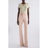 Chloé Cotton Jersey Crew Neck Logo T-shirt In Blossom Beige