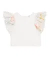 Chloé Cotton Ruffle-trim Blouse In White