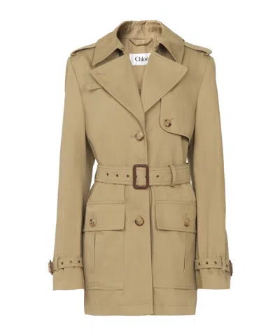 CHLOÉ CHLOÉ BELTED SHORT TRENCH COAT