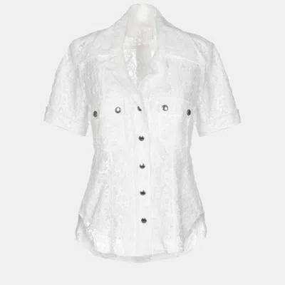 Pre-owned Chloé Cotton Shirt 36 In White