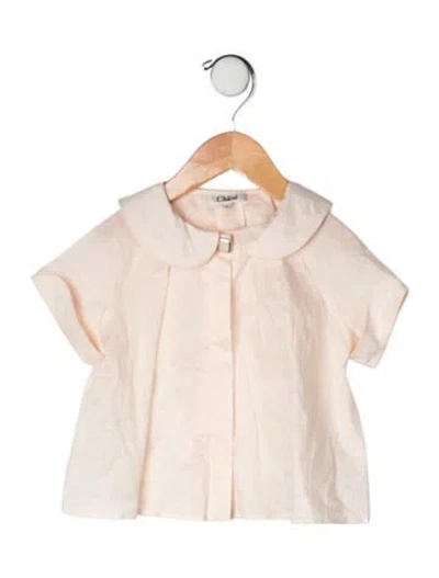 Pre-owned Chloé Babies' Cotton Short Sleeve Shirt In Pink