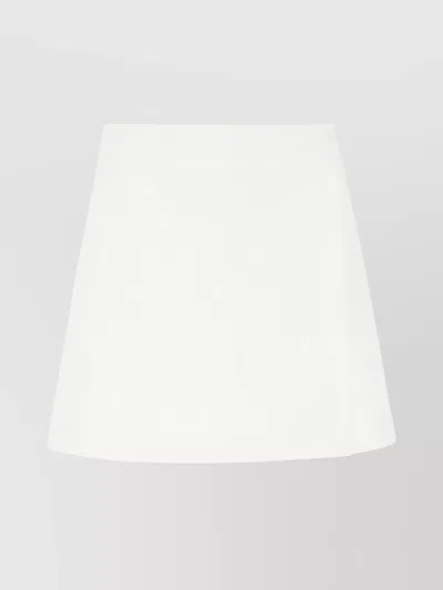 Chloé Cotton Shorts With A-line Silhouette And High Waist In White