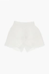 Chloé Cotton Shorts With Sangallo Details