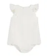 Chloé Cotton-silk Embroidered Bodysuit In White