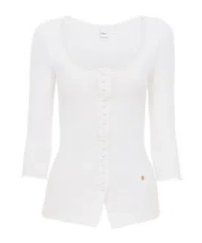 Chloé Cotton Slim-fit Cardigan In White