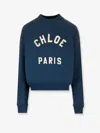 Chloé Cotton Sweatshirt In Blue