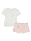 Chloé Cotton T-shirt And Shorts Set In White