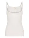 Chloé Cotton Tank Top In White