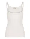 Chloé Cotton Tank Top In White