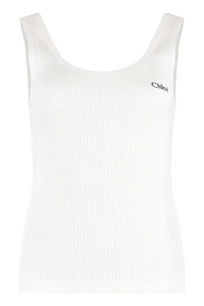 CHLOÉ CHLOÉ COTTON TANK TOP
