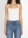 Chloé Cotton Tank Top In White