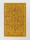 Chloé Cotton Toweling Scarf With Floral Jacquard Motif In Brown