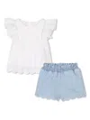 Chloé Cotton Tunic And Shorts Set In 白色