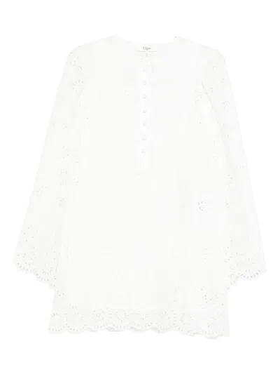 Chloé Cotton Voile Mini Dress