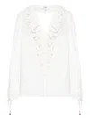 Chloé Cotton Voile Top In White
