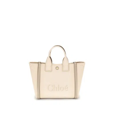 Chloé Cotton Women's Handbag In Sand