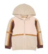 Chloé Cotton-wool Colour-block Hoodie (4-14 Years) In Pink