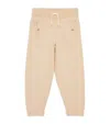 Chloé Cotton-wool Knitted Sweatpants In Brown