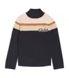 Chloé Roll-neck Knitted Jumper In Navy