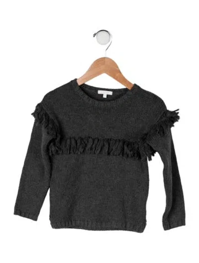 Pre-owned Chloé Babies' Cotton-wool Blend Sweater In Grey
