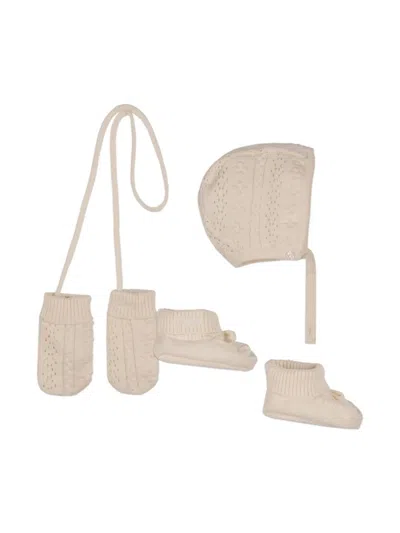 Chloé Cozy Mini Knit Set For Girls In Blue