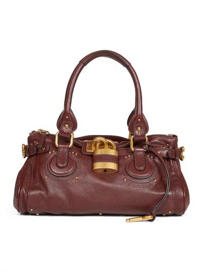 CHLOÉ CRAFTY BROWN PADDINGTON SHOULDER BAG