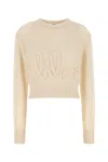 Chloé Embroidered Alpaca And Silk-blend Sweater In Iconicmilk